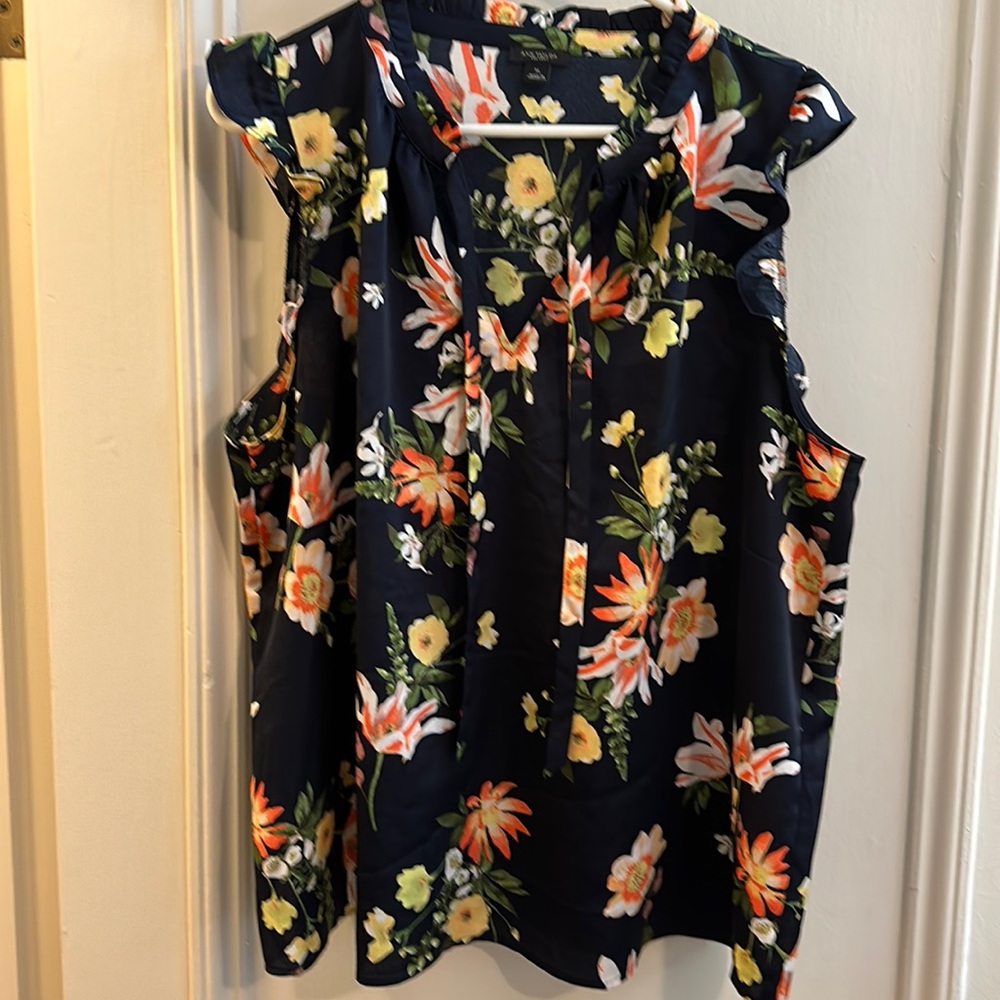 Ann Taylor Factory floral blouse